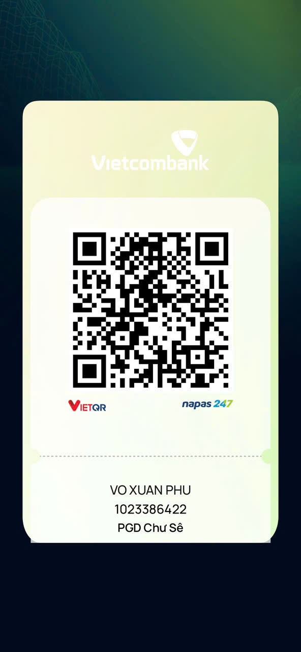 QR Vietcombank – Võ Xuân Phú – 1023386422